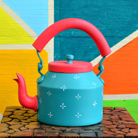 Modern Retro Pop Hand-Painted Tea Kettle