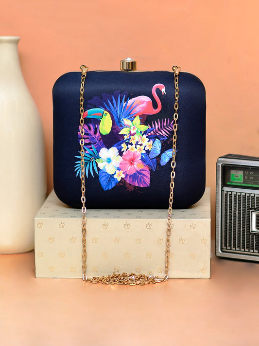 Rariify Tropical Paradise Print Clutch
