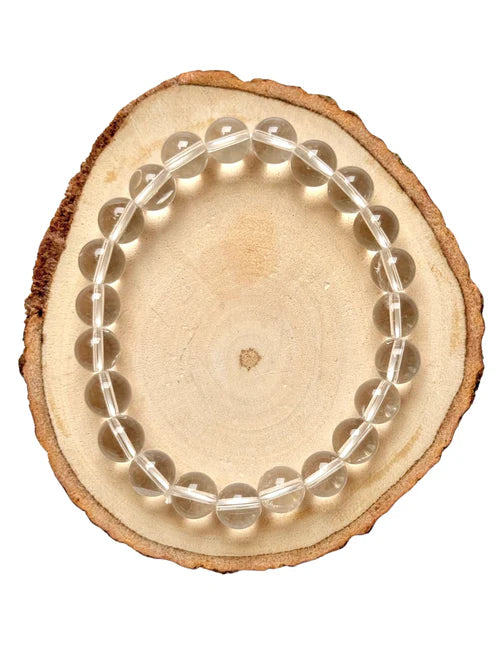 Clear Quartz Crystal Bracelet (Clarity & Focus)