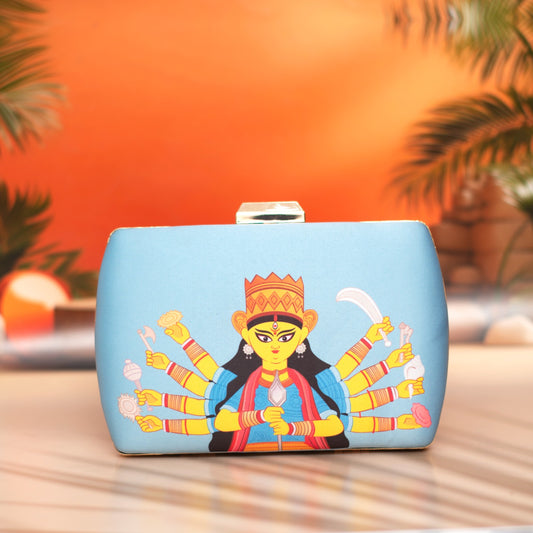 Rariify Folk Art Goddess Durga Clutch