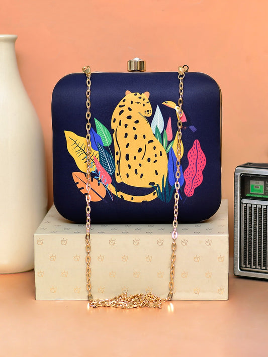 Rariify Jungle Leopard Print Clutch