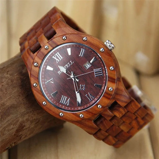 Men's Red sandalwood watch