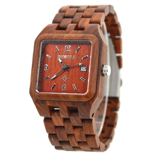 Men's Red sandalwood watch