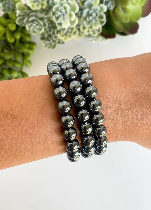 Hematite Bracelet – Grounding, Strength & Mental Clarity