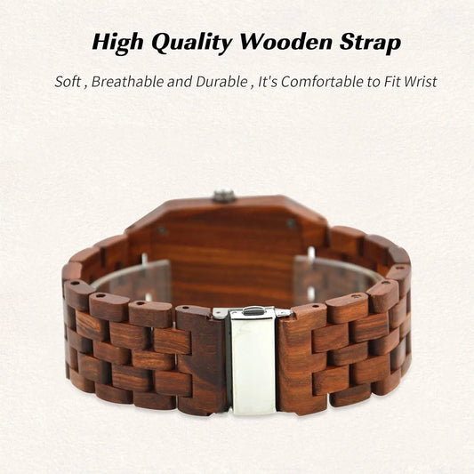 Men's Red sandalwood watch